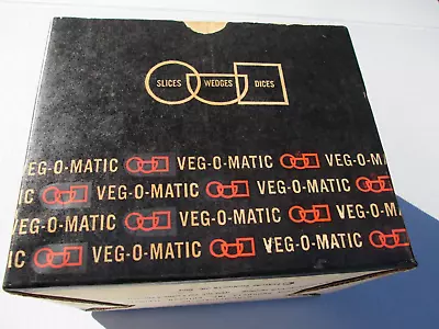 1961 VEG-O-MATIC Slice & Dice Food Preparer W BOX & MANUAL NEVER USED ORIGINAL • $21