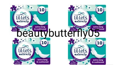 £20.99 • Buy X4 Lil-Lets Maternity 10 Maxi Pads With Wings/NEW
