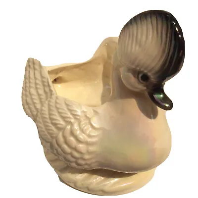 Maddux Of California Crested Duck Bird Planter Vase 463 Vtg Ceramic Pottery  • $8.99