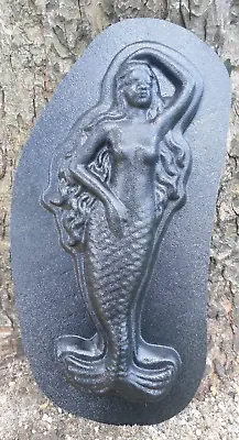 Mermaid Plaque Mold Concrete Plaster Casting Garden Mould 14  X 5  X 1.25  • $24