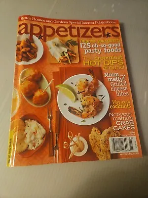 Vintage 2008 Better Homes And Gardens Magazine  Appetizers  125 Party Foods • $9.99