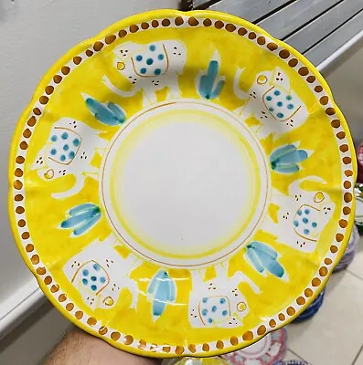 Vietri Pottery- Campagna Style Pattern 9’’Pasta Plate Made/Painted By Hand-Italy • $26.99