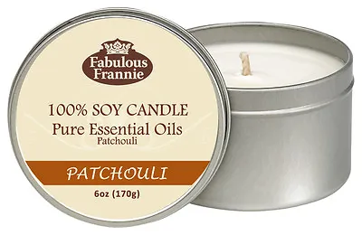 Patchouli 6oz Soy Candle Essential Oil Fabulous Frannie B3G1 Free Ship 2+ • $8.75