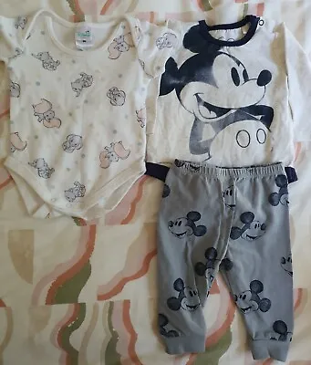 Disney Baby Mickey Mouse And Dumbo Size 000 • $8