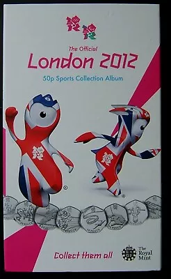 London Olympic 2012 50p Sports Collection Album + Medallion FULL SET • £130