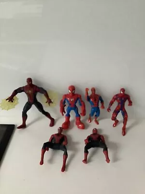 Marvel Spiderman 4-5 Inch Bundle 6 Figures 1990s Onwards • £3.99