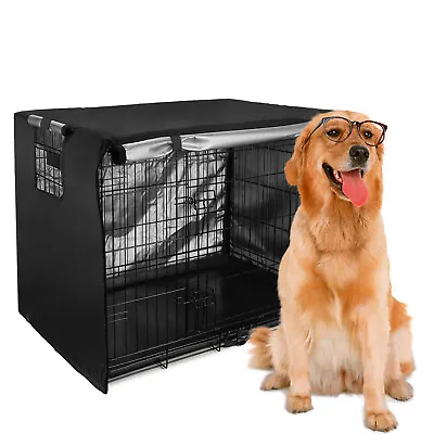 $26.29 • Buy Pet Dog Cage Covers Indoor/Outdoor Waterproof Heavy Duty Dog Crate Cover US