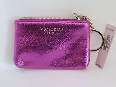 Victoria’s Secret PURPLE Key Chain Coin Bag CARD HOLDER CASE BRAND NEW • $9.95