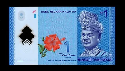 Malaysia 2012 1Ringgit Polymer Money Bill GEM UNC (B595) • $4.25