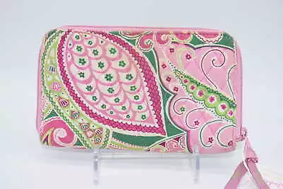 Vera Bradley Zip Around Wallet In  Pinwheel Pink  Pattern • $9.28