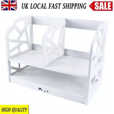 2/4 Bookcase Shelving Unit Tall Storage Shelf Display Bookshelf - Colour Choice • £9.39