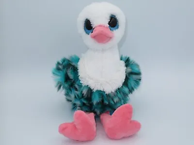 $8.99 • Buy Fiesta Fancies Blue Ostrich Plush Bird Stuffed Animal White Pink Glitter 12  Toy