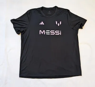 Leonil Messi Inter Miami CF Adidas Polyester Tshirt Size 2XL • $29.99