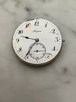 Vintage Longines Pocket Watch Movement  Balance Ok . Cal 18.80 • £59