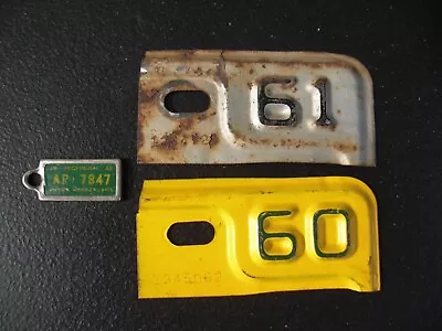 Classic Historic Vintage  1959/60/61 3 Piece  Michigan License Plate Tab & DAV • $13.99