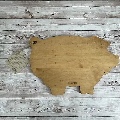 JK Adams THE PIG Solid Maple Wood Cutting Board 14x10 Vermont USA • $34.95