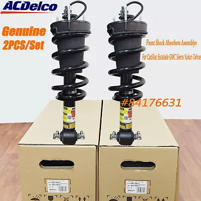 Genuine Pair Front Shock Absorbers Assemblys For Cadillac GMC Chevrolet 84176631 • $480