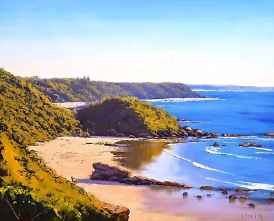 Port Macquarie Seascape Australian Beach Summer Landscape Original  Oil Painting • $790