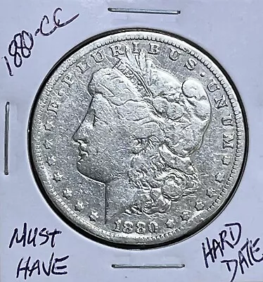 1880-cc ~ Morgan Silver Dollar ~ Rare Date! • $225