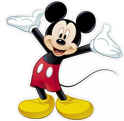 8 Inch MICKEY MOUSE Decal Removable Wall Sticker Art Walt Disney Home Decor 8  • $8