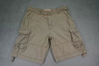 Mossimo Supply Co Shorts Mens 38 Beige Cargo Baggy Cotton 11  Inseam • $15