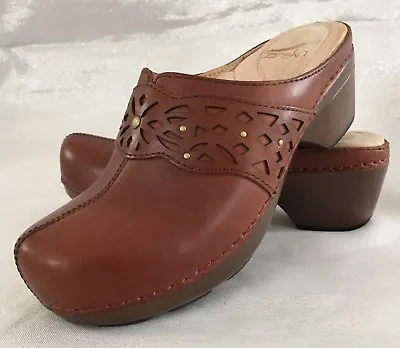 $55.99 • Buy Dansko Shyanne Size 36 US 5.5-6 Women's  Brown Leather Comfort Clog 