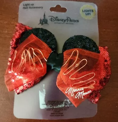 Disney MINNIE MOUSE Light-Up Red Hair Bow Accessory • $10.98