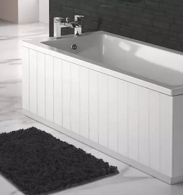 Bathroom Moisture Resistant MDF Wooden Bath Panel T&G Style 1700mm With Plinth • £99