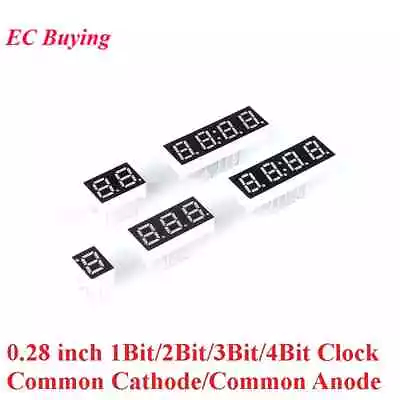 5pcs 0.28  Digital Tube 7 Segment LED Display 1-4 Bit Red • $4.84