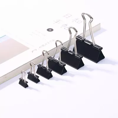£6.50 • Buy Mini Bulldog Clips Foldback Metal Binder Paper Grip Assorted Brand New - Various