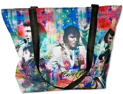 Elvis Presley Tote Bag 17.8  X 14  Zippered Top *NEW* • $18.65