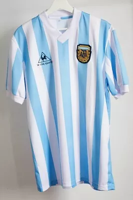 Le Coq Sportif Argentina World Cup 1986 Replica Football Jersey (Mint Condition) • £24.99