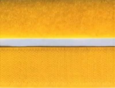 VELCRO® Sew On - Hook & Loop Tape - 50cm X 25mm - Lemon Yellow - Genuine Brand • $7.95