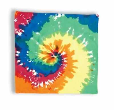 Hippie Hippy Stoner Festival Rainbow Mardi Gras Tie Dye Bandana Dance 60s 53866 • $7.45