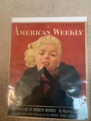 Marilyn Monroe American Weekly Magazine 1955 • $130
