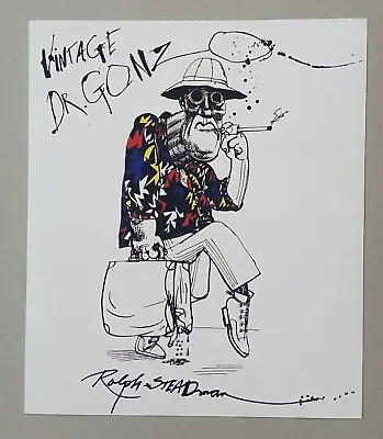 Ralph Steadman Dr GonzoHand Signed In InkA4 Print • £650