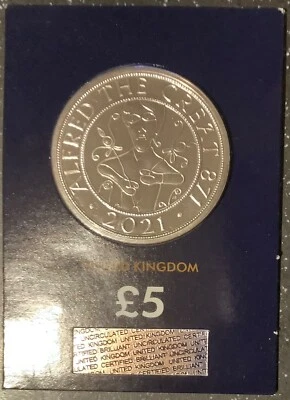 2021 Alfred The Great £5 Brilliant Bunc £5 Five Pounds Coin • £12