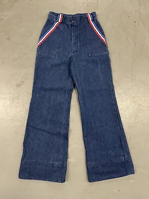 Vintage 70s Wrangler Bell Bottom Denim Jeans Flare Women’s 26 Waist • $74.99