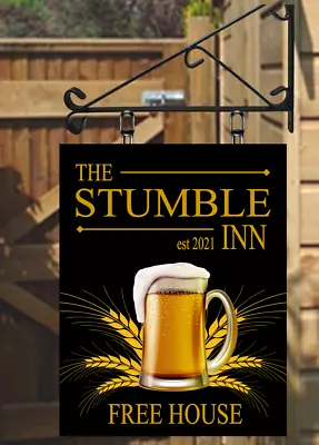 £42.18 • Buy Tankard Design Hanging Swinging Pub Sign For Home Bar Or Man Cave
