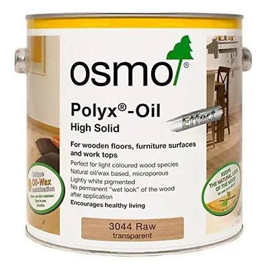 £16.72 • Buy Osmo Polyx Oil Natural Transparent - Raw - 2.5 Litre, 750ml Or 125ml