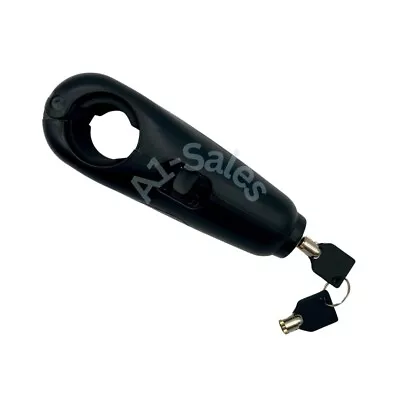 Black Motorcycle Alarm Anti Theft Brake Clutch Lock With Alarm Plastic Rustproof • $14.99