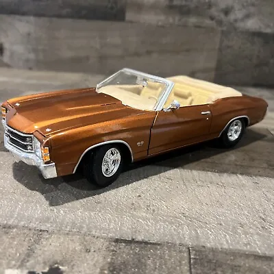Maisto 1971 Chevrolet Chevelle 1/18 Scale Candy Brown • $28