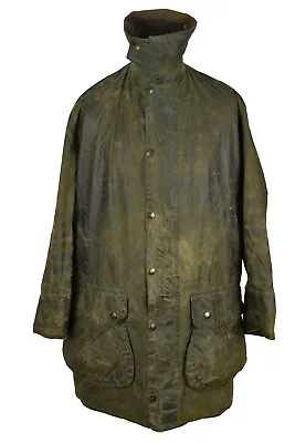 $88.92 • Buy BARBOUR Border Olive Wax Jacket Size C40/102Cm
