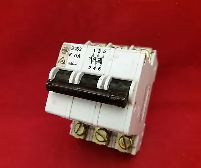 Wylex Sk S163 K6a 6a 6amp Triple Pole Tp 3p Mcb Fuse Switch  • £29.90