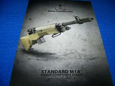 2010 Springfield Standard M1a Green  Enough Gun .1-page Original Sales Ad (13bb) • $8.99