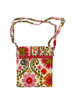 Vera Bradley Tiny Traveler Cross Body Bag In The Red Folkloric Pattern Pristine • $14.75