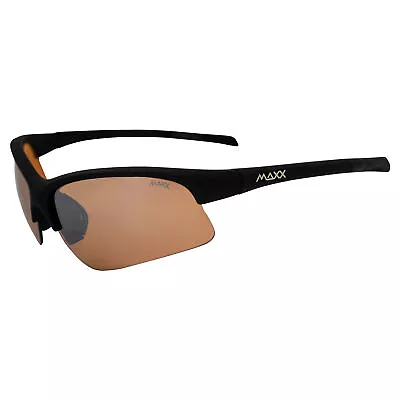 Maxx Sunglasses TR90 Maxx Domain HD Black Amber Lens • $20.99