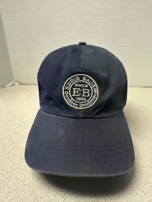 VTG Eddie Bauer Hat Cap Strapback Navy Blue • $9