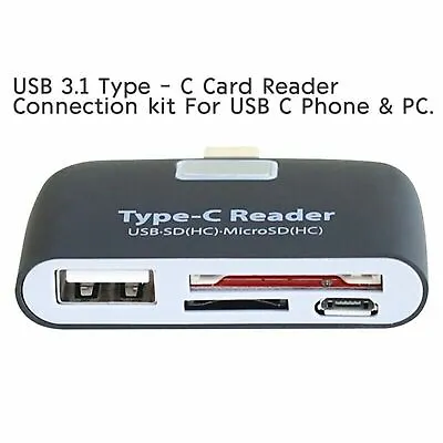 US USB C 3.1 Type-C To USB 3.0 OTG HUB Phone Adapter Micro SD Memory Card Reader • $8.90