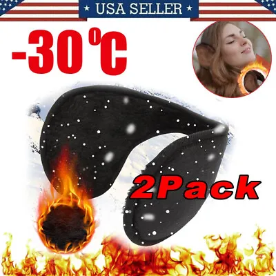 2XEar Muffs Winter Ear Warmers Fleece Earwarmer Mens Womens Behind The Head Band • $5.38